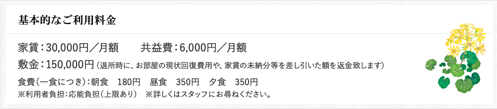 基本的なご利用料金